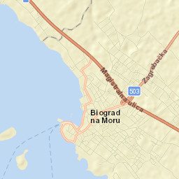 Grad Biograd na Moru Street Map