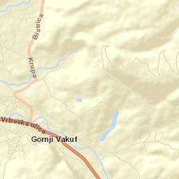 Gornji Vakuf Street Map