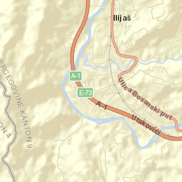 Ilijaš Street Map