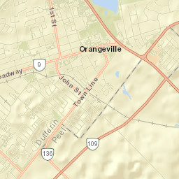 Orangeville Street Map