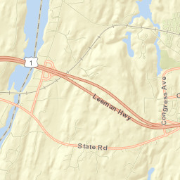 Sagadahoc County Street Map