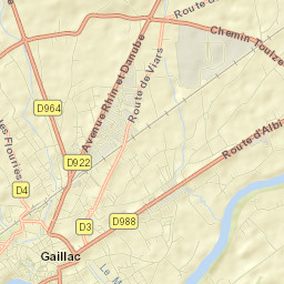 Gaillac Street Map