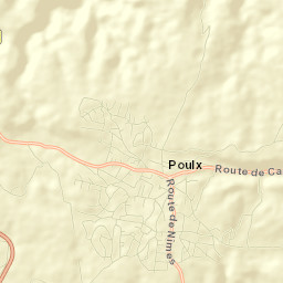 Poulx Street Map