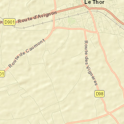 Le Thor Street Map