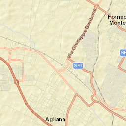 Agliana Street Map