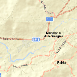 Morciano di Romagna Street Map
