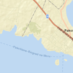 Pakoštane Street Map