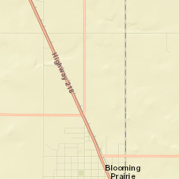 Blooming Prairie Street Map