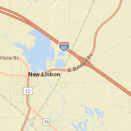 State Highway 80, New Lisbon, WI 53950 Street Map