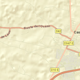 Castets Street Map