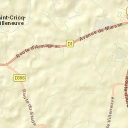 Villeneuve-de-Marsan Street Map
