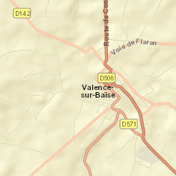 Valence-sur-Baïse Street Map