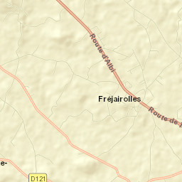 Fréjairolles Street Map