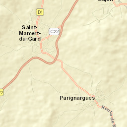 Saint-Mamert-du-Gard Street Map