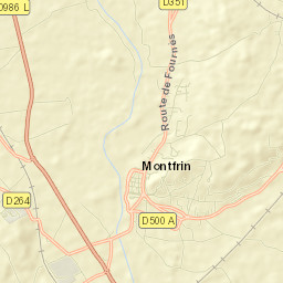 Montfrin Street Map