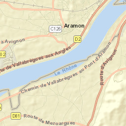 Aramon Street Map