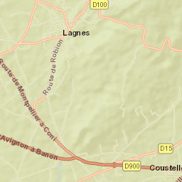 Lagnes Street Map