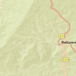 Reillanne Street Map