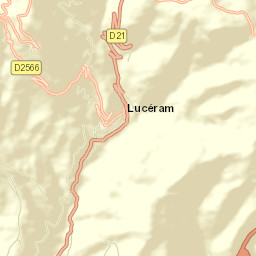 Lucéram Street Map
