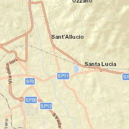 Santa Lucia Street Map
