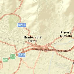 Pieve a Nievole Street Map