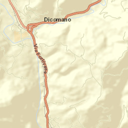 Dicomano Street Map