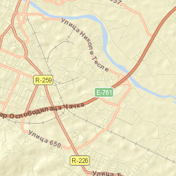 Čačak Street Map