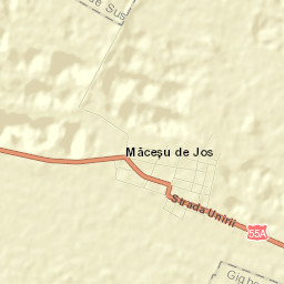 Comuna Măceşu de Jos Street Map