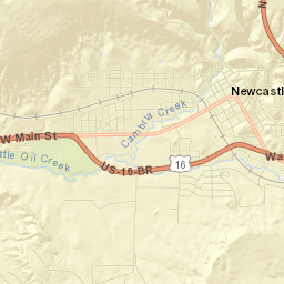 Newcastle Street Map
