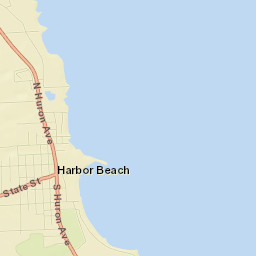 Harbor Beach Street Map