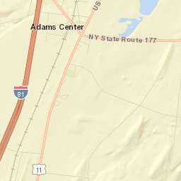 Adams Center Street Map