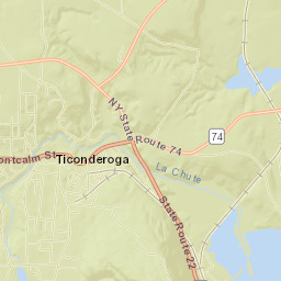 Ticonderoga Street Map