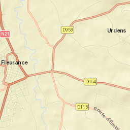 Fleurance Street Map