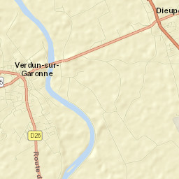 Verdun-sur-Garonne Street Map