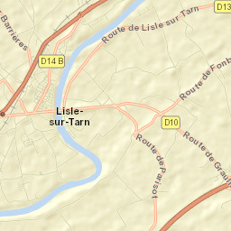 Lisle-sur-Tarn Street Map
