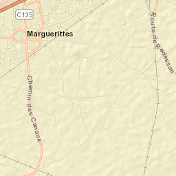 Marguerittes Street Map