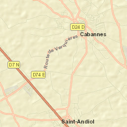 Cabannes Street Map