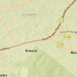 Robion Street Map