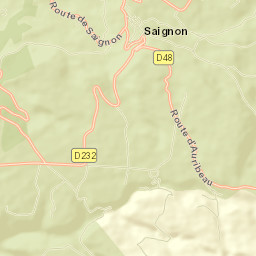 Saignon Street Map