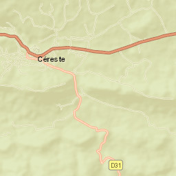 Céreste Street Map