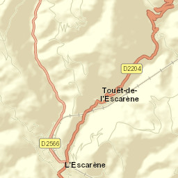 L’Escarène Street Map