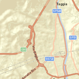 Taggia Street Map