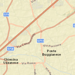 Ponte Buggianese Street Map