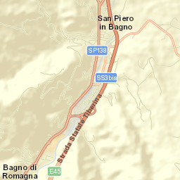 San Piero in Bagno Street Map