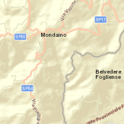Montegridolfo Street Map