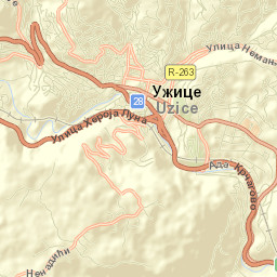 Užice Street Map