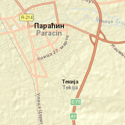 Paraćin Street Map