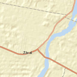 Zăval Street Map