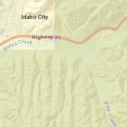 Idaho City Street Map
