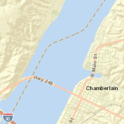 Saint Joseph Drive Chamberlain SD Street Map